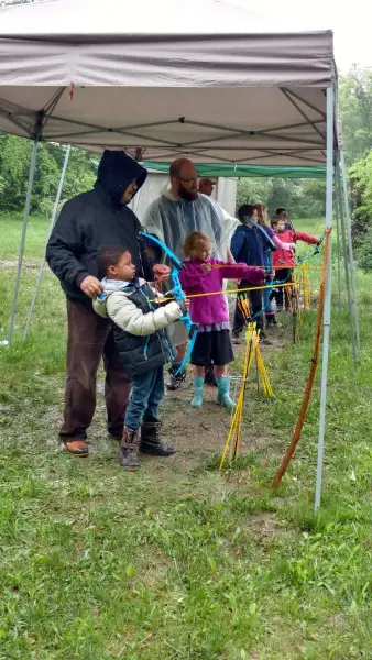 Archery on a pack campout
