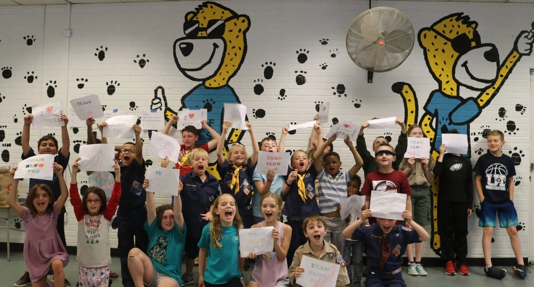 Celebrating at a pack meeting