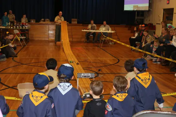 Pinewood Derby race day